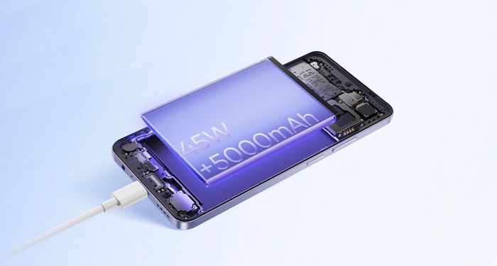 Realme C65 trang bị pin lớn, sạc nhanh