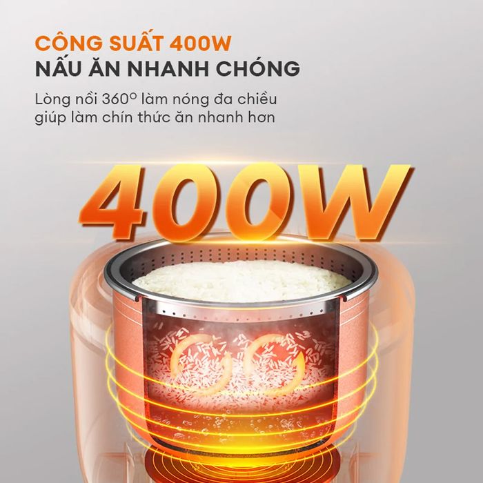 Nồi cơm điện Gaabor GR-S25D công suất 400W