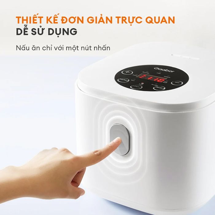 Nồi cơm điện Gaabor GR-S25D điều khiển nút nhấn