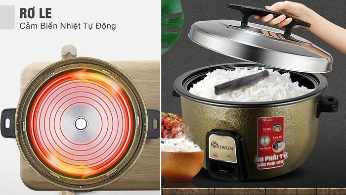 Sowun SW6922 được tích hợp rơ le cảm biến nhiệt tự động