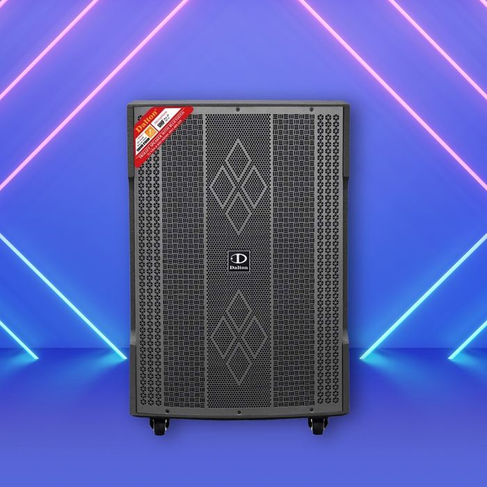 Mặt trước loa Dalton DA-118XP là tấm lưới kim loại bền chắc có hoa văn đẹp mắt