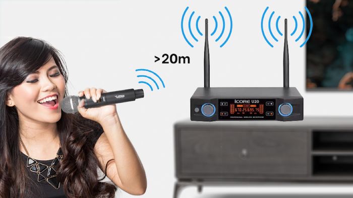 Bộ Micro Không Dây Platinum U20 cho khả năng kết nối lớn