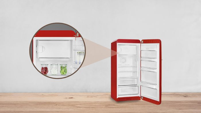 Ngăn đông trong Tủ Lạnh Smeg 281 Lít FAB28RRD5