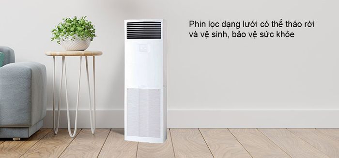 Phin lọc dạng lưới có thể tháo rời và vệ sinh, bảo vệ sức khỏe