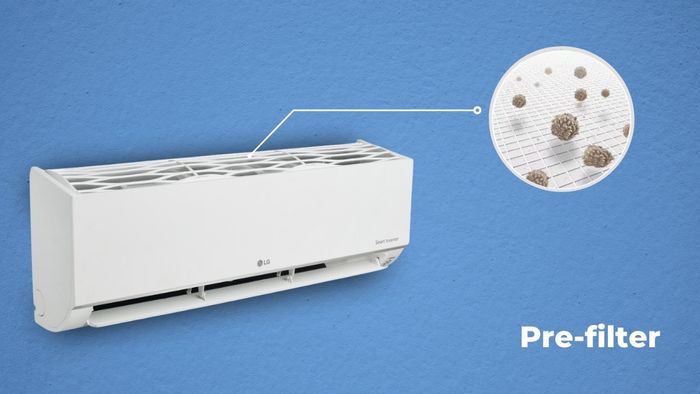 Công nghệ Pre-filter giúp không gian phòng luôn trong lành, thoải mái