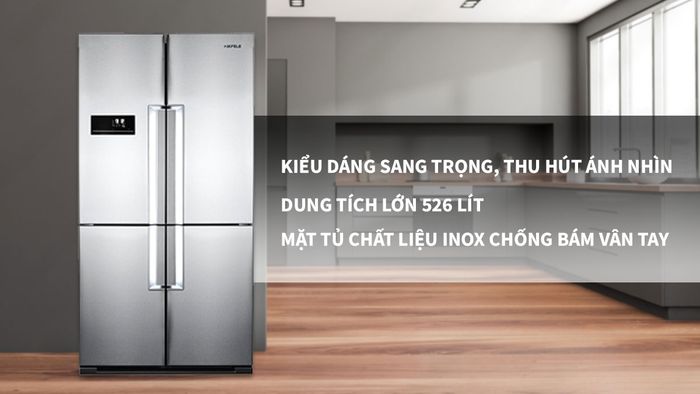 Kiểu dáng Châu Âu, mặt Inox chống vân tay hiện đại