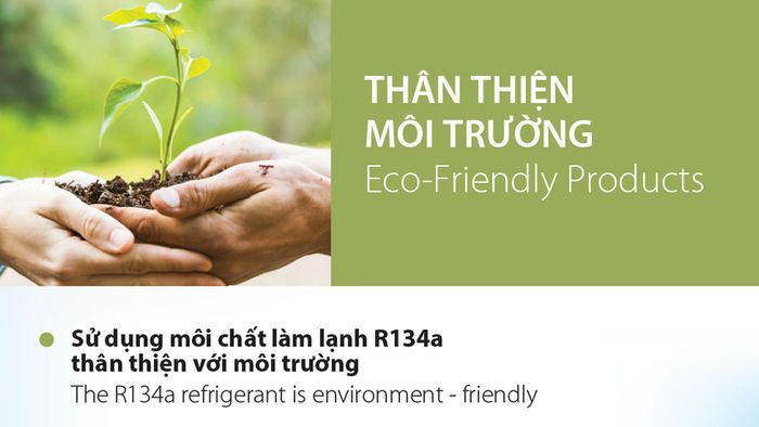 Máy Nước Nóng Bơm Nhiệt A. O. Smith CAHP3.0-120-12-E-3HP sử dụng môi chất làm lạnh R134a thân thiện với môi trường sống hiện nay