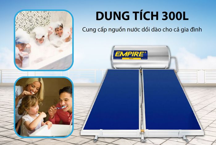 Máy nước nóng Empire E-PLAT 300 dung tích 300 lít