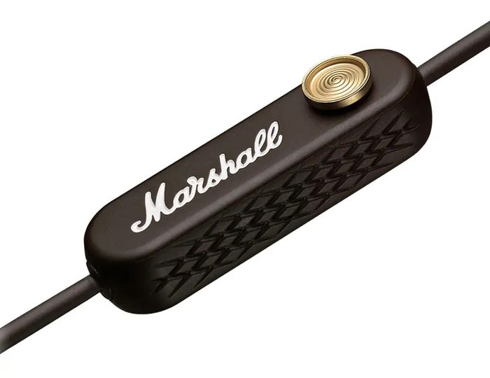 Núm điều khiển tiện lợi của Tai nghe Minor II Bluetooth Brown-Marshall