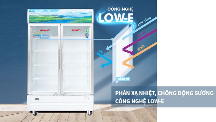Tủ Mát Sanaky VH-6009HP được trang bị công nghệ Low-E mang lại nhiều tiện ích vượt trội