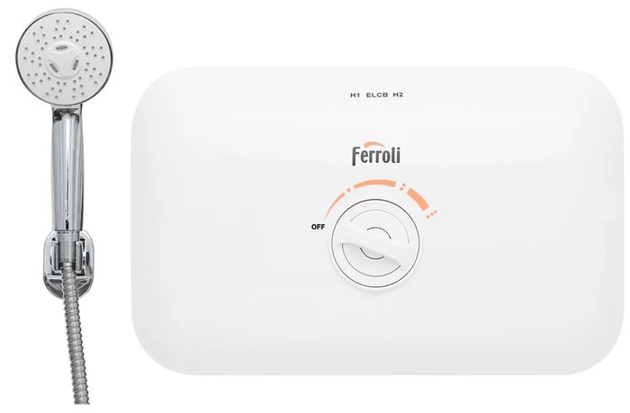 Máy nước nóng trực tiếp Ferroli LUXE-TE kiểu dáng nhỏ gọn