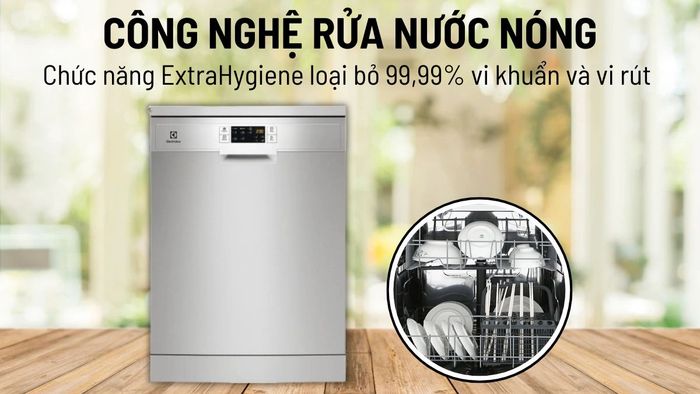 Công nghệ rửa nước nóng diệt khuẩn toàn diện
