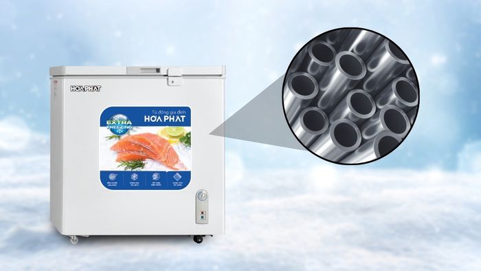 Dàn lạnh nhôm giúp tủ cấp đông sâu cho thực phẩm