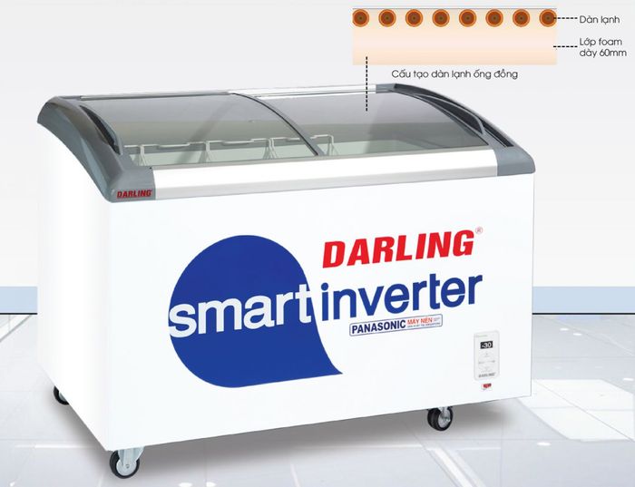 Thân tủ dày giúp hạn chế thất thoát hơi lạnh ra ngoài