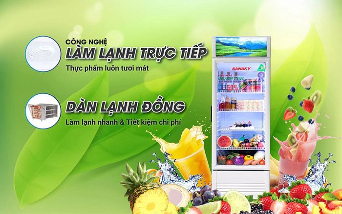 Công nghệ làm lạnh trực tiếp, dàn lạnh đồng bền bỉ