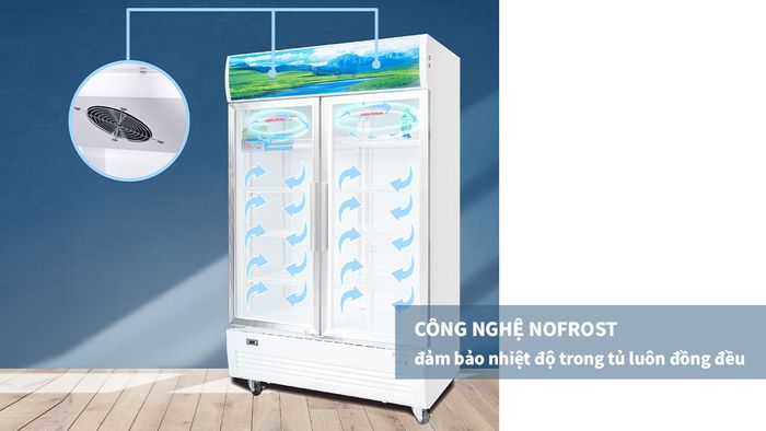 Tủ Mát Sanaky VH-6009HP được trang bị công nghệ NoFrost