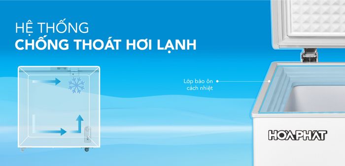 Hệ thống chống thất thoát hơi lạnh, đảm bảo nhiệt độ ổn định bên trong