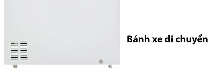 Tủ được trang bị 4 bánh xe