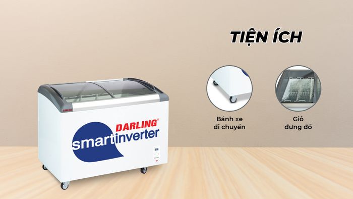 Tiện ích trên tủ đông Darling