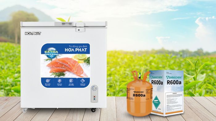 Gas R600a thân thiện môi trường, hiệu suất làm lạnh cao