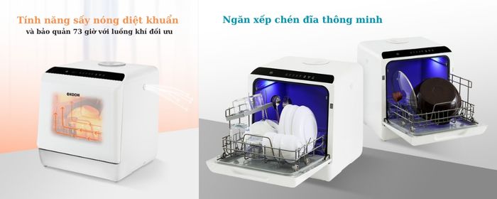 Tiện ích của máy rửa chén Kochi DW-C300VN