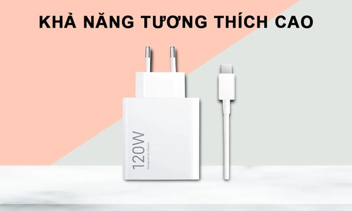 Đầu sạc ADAPTER Xiaomi 120W cho phép kết nối với nhiều thiết bị
