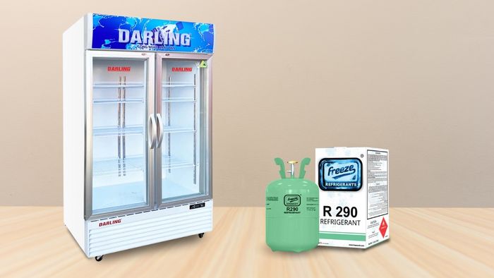 Tủ sử dụng gas R290 làm lạnh nhanh, thân thiện môi trường