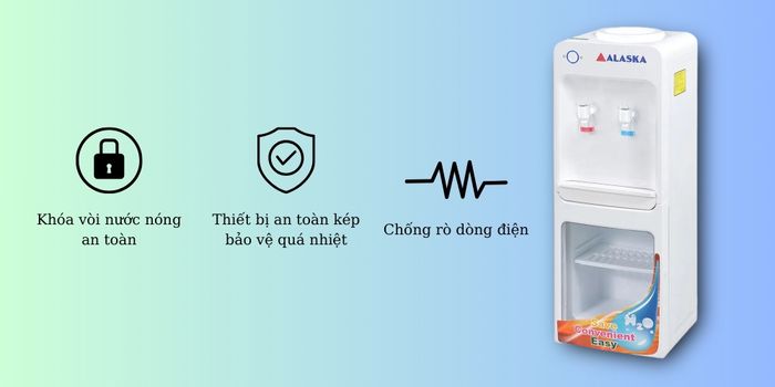 Máy Làm Nóng Lạnh Nước Uống Alaska R-28 chống rò rỉ điện