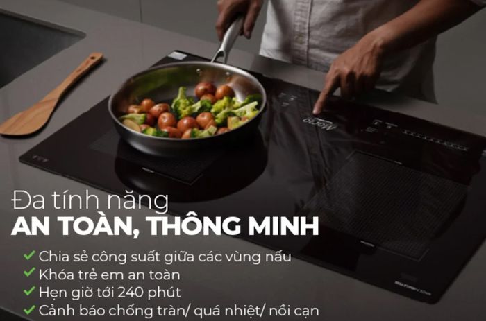Bếp đôi điện từ Sunhouse Mama MMB9208 đa dạng tính năng