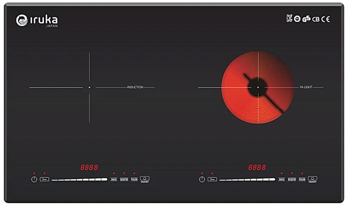 Bếp điện đôi Iruka I-26 công suất cao giúp nấu nướng nhanh