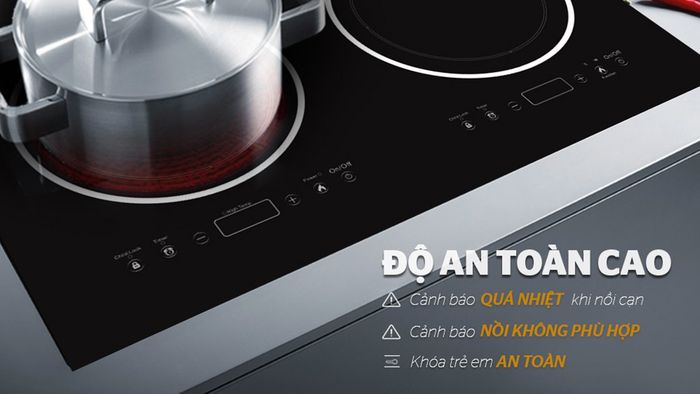Tích hợp nhiều tính năng an toàn