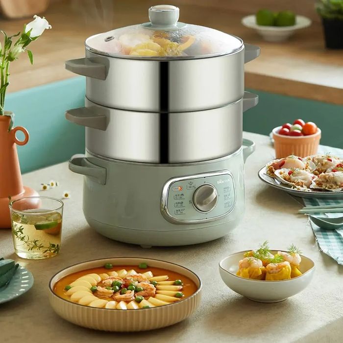 Nồi hấp thức ăn Bear DZG-D80G5 chế biến đa dạng món ăn