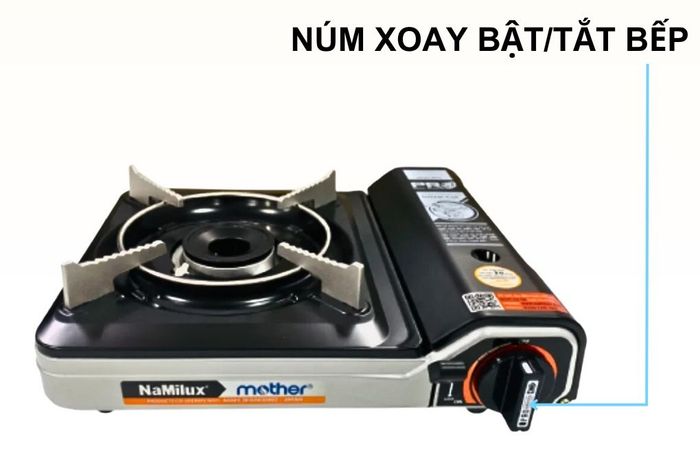 Núm xoay trên bếp gas mini Namilux-Mother NH-P3111PF