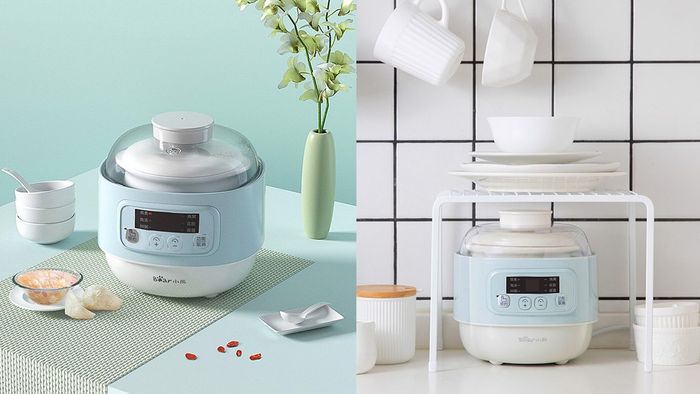 Nồi nấu chậm 0.8 Lít Bear DDZ-A08G2 có thiết kế nhỏ gọn hiện đại