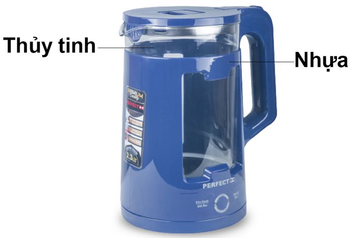 Ấm đun nước giữ nhiệt Perfect PF-BD68 chất liệu cao cấp, an toàn