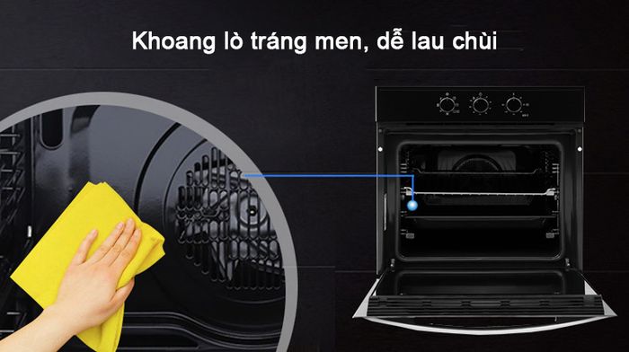 Khoang lò nướng Teka HSB 610 tráng men