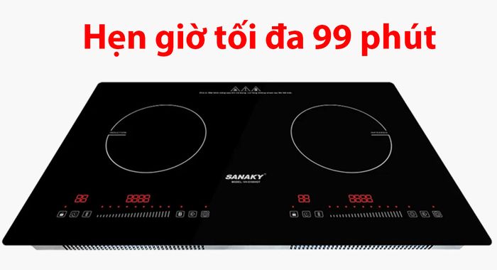 Bếp điện từ - Hồng ngoại Sanaky VH-5100HGT có hẹn giờ