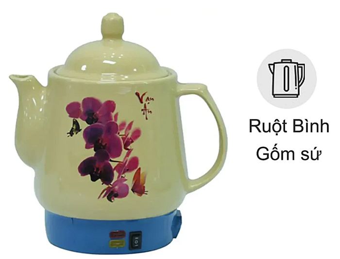 Siêu sắc thuốc Vạn An VA 58-HL làm từ chất liệu gốm sứ