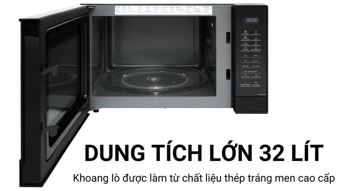 Panasonic NN-ST65JBYUE có dung tích lớn lên đến 32 lít