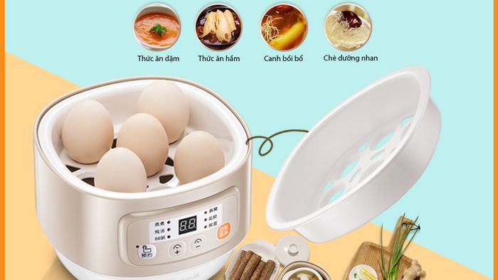 Nồi nấu chậm Bear DDZ-A08T8 có chế độ nấu đa dạng