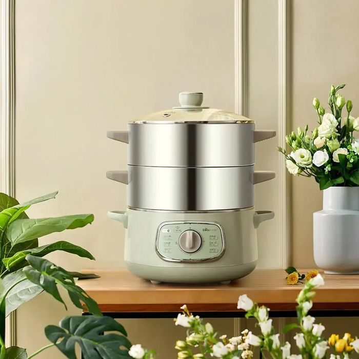 Nồi hấp thức ăn Bear DZG-D80G5 nhỏ gọn, sang trọng
