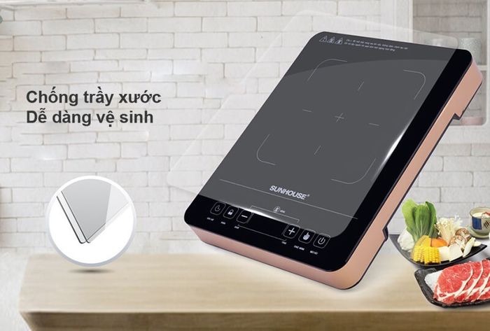 Bề mặt kính cường lực bền bỉ