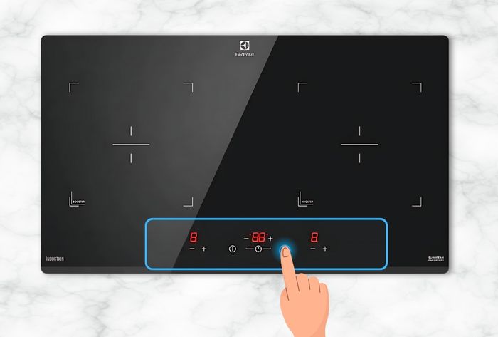 Bảng điều khiển cảm ứng rất dễ thao tác
