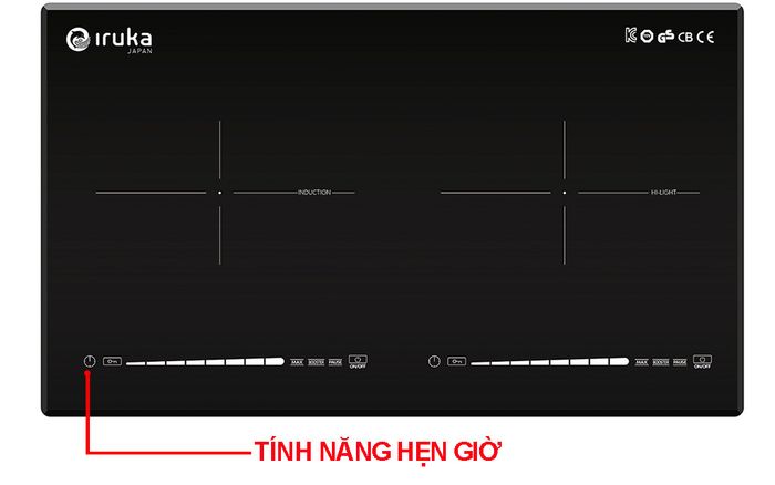 Bếp điện đôi Iruka I-26 có chế độ hẹn giờ