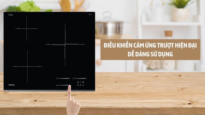 Hafele HC-I6037B 536.61.801 sử dụng điều khiển cảm ứng trượt dễ sử dụng