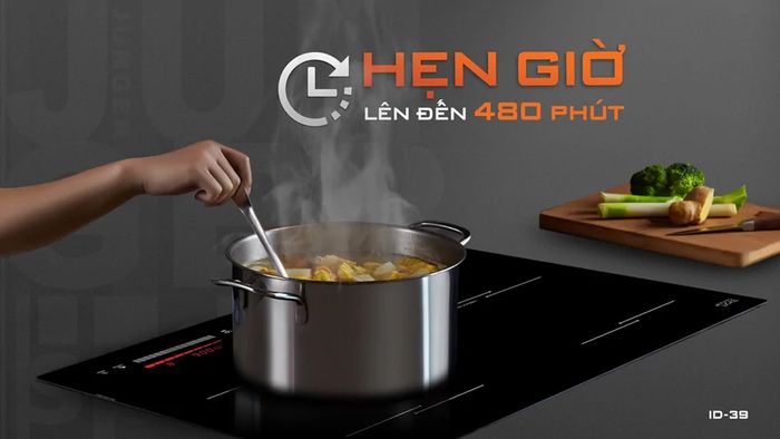 Junger ID-39 có chế độ hẹn giờ lên đến 480 phút