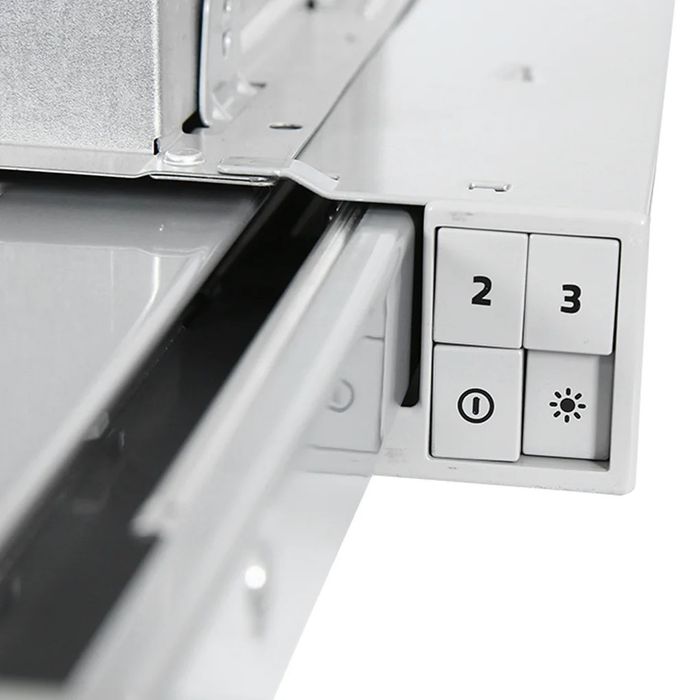 Bảng điều khiển của máy hút mùi âm tủ Smeg 60cm KSET62E