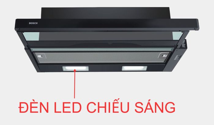 Đèn LED trên máy hút mùi Bosch DFT93CA61B 