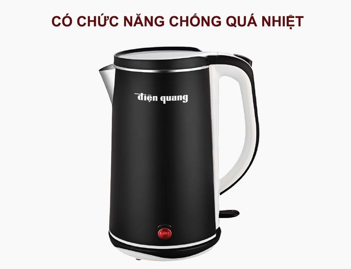 Ấm đun Điện Quang ĐQ EKT11 1818 BL có chức năng chống quá nhiệt