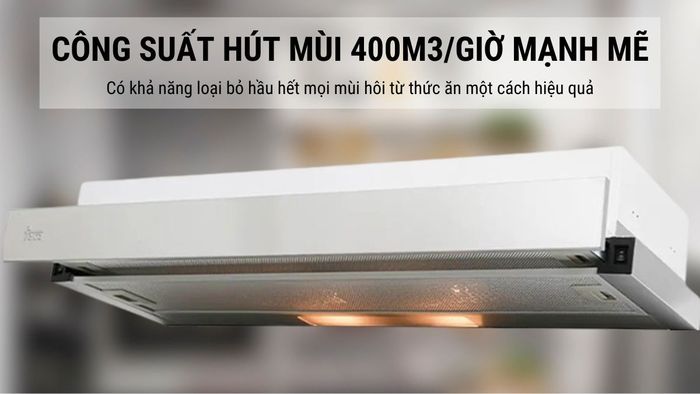 Teka TLR2 72 SS có công suất hút lớn 400m3/giờ
